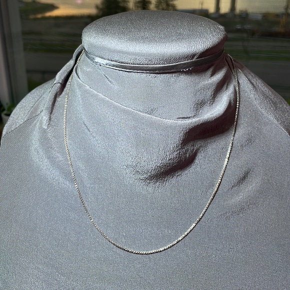 GBL Vintage Italian Sterling Silver Box Chain, 18.5 Inches - Picture 2 of 16